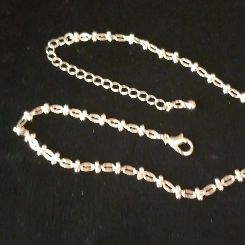NWT Hand Crafted Rhinestone Anchor Pendant Goldtone Finish Necklace - Picture 11 of 12